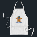 Judaica Hanukkah Gingerbread Man Menorah Standard Apron<br><div class="desc">You are viewing The Lee Hiller Designs Collection of Home and Office Decor,  Apparel,  Gifts and Collectibles. The Designs include Lee Hiller Photography and Mixed Media Digital Art Collection. You can view her Nature photography at http://HikeOurPlanet.com/ and follow her hiking blog within Hot Springs National Park.</div>