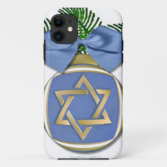 Judaica Hanukkah Star Of David Ornament Print Case-Mate iPhone Case (Back)