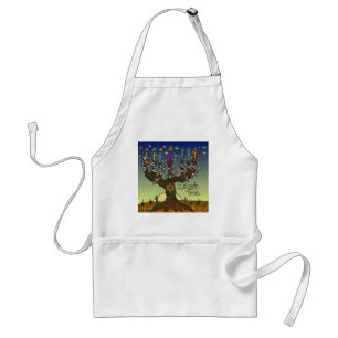 Judaica L'shanah Tovah Tree Of Life Gifts Apparel Standard Apron