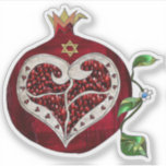 Judaica Pomegranate Heart Hanukkah Rosh Hashanah<br><div class="desc">You are viewing The Lee Hiller Designs Collection of Home and Office Decor,  Apparel,  Gifts and Collectibles. The Designs include Lee Hiller Photography and Mixed Media Digital Art Collection. You can view her Nature photography at http://HikeOurPlanet.com/ and follow her hiking blog within Hot Springs National Park.</div>