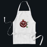 Judaica Pomegranate Heart Hanukkah Rosh Hashanah Standard Apron<br><div class="desc">You are viewing The Lee Hiller Designs Collection of Home and Office Decor,  Apparel,  Gifts and Collectibles. The Designs include Lee Hiller Photography and Mixed Media Digital Art Collection. You can view her Nature photography at http://HikeOurPlanet.com/ and follow her hiking blog within Hot Springs National Park.</div>