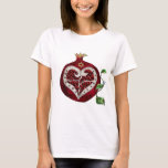 Judaica Pomegranate Heart Hanukkah Rosh Hashanah T-Shirt<br><div class="desc">You are viewing The Lee Hiller Designs Collection of Home and Office Decor,  Apparel,  Gifts and Collectibles. The Designs include Lee Hiller Photography and Mixed Media Digital Art Collection. You can view her Nature photography at http://HikeOurPlanet.com/ and follow her hiking blog within Hot Springs National Park.</div>