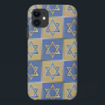 Judaica Star Of David Metal Gold Blue iPhone 11 Case<br><div class="desc">You are viewing The Lee Hiller Design Collection. Apparel,  Gifts & Collectibles  Lee Hiller Photography or Digital Art Collection. You can view her Nature photography at http://HikeOurPlanet.com/ and follow her hiking blog within Hot Springs National Park.</div>