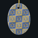 Judaica Star Of David Metal Gold Blue Ceramic Ornament<br><div class="desc">You are viewing The Lee Hiller Design Collection. Apparel,  Gifts & Collectibles  Lee Hiller Photography or Digital Art Collection. You can view her Nature photography at http://HikeOurPlanet.com/ and follow her hiking blog within Hot Springs National Park.</div>