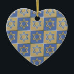 Judaica Star Of David Metal Gold Blue Ceramic Ornament<br><div class="desc">You are viewing The Lee Hiller Design Collection. Apparel,  Gifts & Collectibles  Lee Hiller Photography or Digital Art Collection. You can view her Nature photography at http://HikeOurPlanet.com/ and follow her hiking blog within Hot Springs National Park.</div>