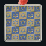 Judaica Star Of David Metal Gold Blue Metal Ornament<br><div class="desc">You are viewing The Lee Hiller Design Collection. Apparel,  Gifts & Collectibles  Lee Hiller Photography or Digital Art Collection. You can view her Nature photography at http://HikeOurPlanet.com/ and follow her hiking blog within Hot Springs National Park.</div>