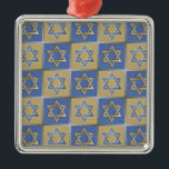Judaica Star Of David Metal Gold Blue Metal Ornament<br><div class="desc">You are viewing The Lee Hiller Design Collection. Apparel,  Gifts & Collectibles  Lee Hiller Photography or Digital Art Collection. You can view her Nature photography at http://HikeOurPlanet.com/ and follow her hiking blog within Hot Springs National Park.</div>