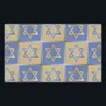 Judaica Star Of David Metal Gold Blue Sticker<br><div class="desc">You are viewing The Lee Hiller Design Collection. Apparel,  Gifts & Collectibles  Lee Hiller Photography or Digital Art Collection. You can view her Nature photography at http://HikeOurPlanet.com/ and follow her hiking blog within Hot Springs National Park.</div>