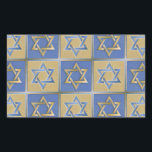 Judaica Star Of David Metal Gold Blue Sticker<br><div class="desc">You are viewing The Lee Hiller Design Collection. Apparel,  Gifts & Collectibles  Lee Hiller Photography or Digital Art Collection. You can view her Nature photography at http://HikeOurPlanet.com/ and follow her hiking blog within Hot Springs National Park.</div>