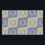 Judaica Star Of David Metal Gold Blue Sticker<br><div class="desc">You are viewing The Lee Hiller Design Collection. Apparel,  Gifts & Collectibles  Lee Hiller Photography or Digital Art Collection. You can view her Nature photography at http://HikeOurPlanet.com/ and follow her hiking blog within Hot Springs National Park.</div>