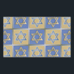Judaica Star Of David Metal Gold Blue Sticker<br><div class="desc">You are viewing The Lee Hiller Design Collection. Apparel,  Gifts & Collectibles  Lee Hiller Photography or Digital Art Collection. You can view her Nature photography at http://HikeOurPlanet.com/ and follow her hiking blog within Hot Springs National Park.</div>
