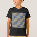 Judaica Star Of David Metal Gold Blue T-Shirt<br><div class="desc">You are viewing The Lee Hiller Design Collection. Apparel,  Gifts & Collectibles  Lee Hiller Photography or Digital Art Collection. You can view her Nature photography at http://HikeOurPlanet.com/ and follow her hiking blog within Hot Springs National Park.</div>