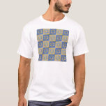 Judaica Star Of David Metal Gold Blue T-Shirt<br><div class="desc">You are viewing The Lee Hiller Design Collection. Apparel,  Gifts & Collectibles  Lee Hiller Photography or Digital Art Collection. You can view her Nature photography at http://HikeOurPlanet.com/ and follow her hiking blog within Hot Springs National Park.</div>