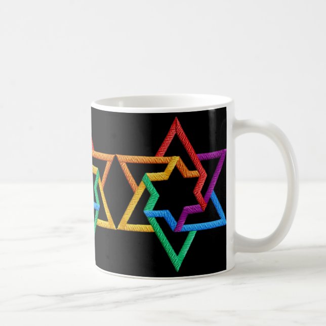 Judaica Stars of David Mug (Right)