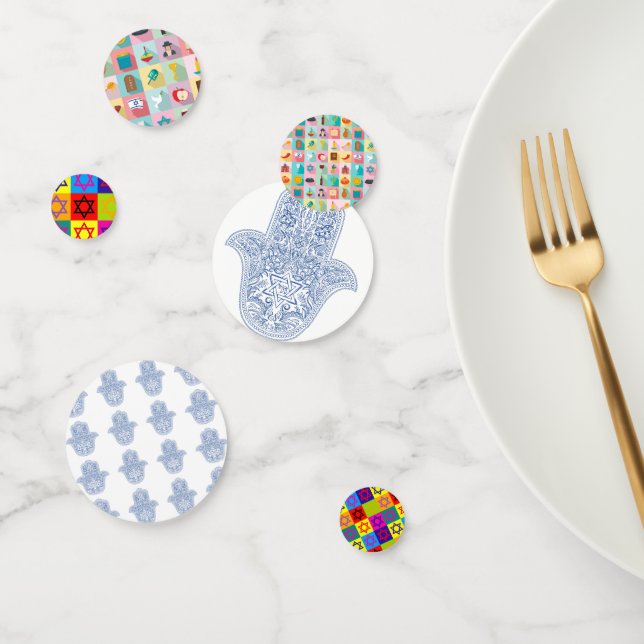 Judaica - Table Confetti - Jewish Holidays & Event (Group)