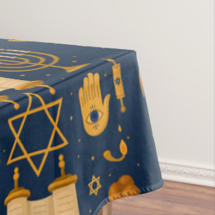 Judaica Tablecloth - Customizable Sizes 