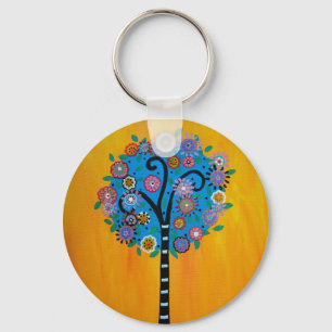Judaica Tree of Life Keychain