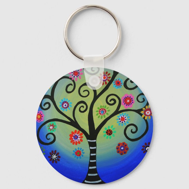 Judaica Tree of Life Keychain (Front)