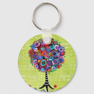 Judaica Tree of Life Keychain