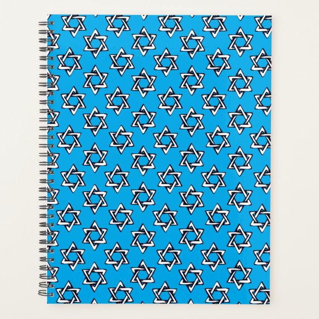 Judaica Yearly Planner - Gifts - Jewish Stars  (Front)