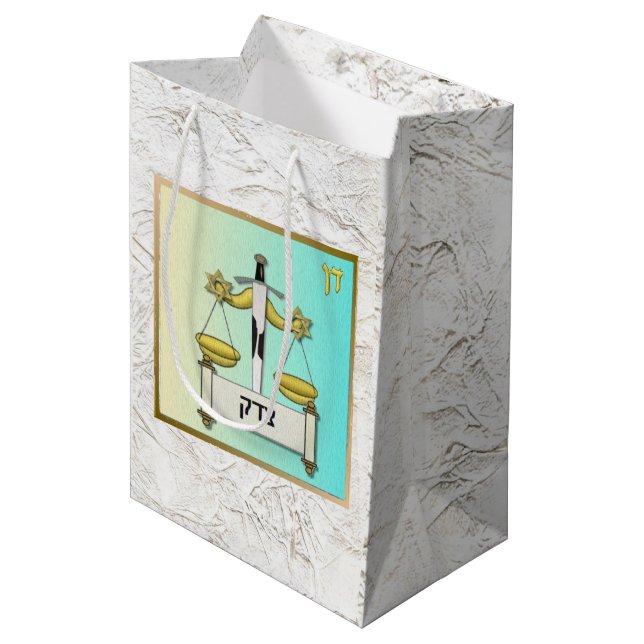 Judaïque 12 Tribus D'Israël Art Dan Sac Cadeau (Devant Angle)