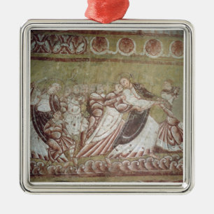 Judas Kissing Christ (fresco) (detail of 95750) Metal Ornament