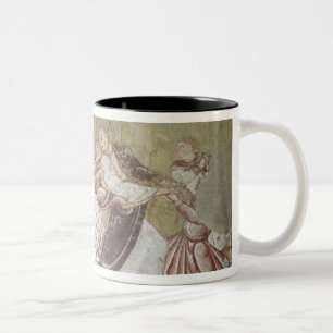 Judas Kissing Christ (fresco) (detail of 95750) Two-Tone Coffee Mug