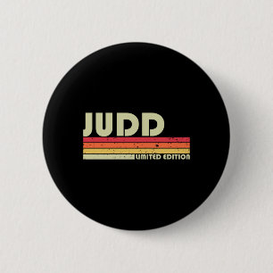 Judd Surname Funny Retro Vintage 80s 90s Birthday 2 Inch Round Button