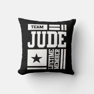 Jude Personalized Name Birthday Gift Throw Pillow