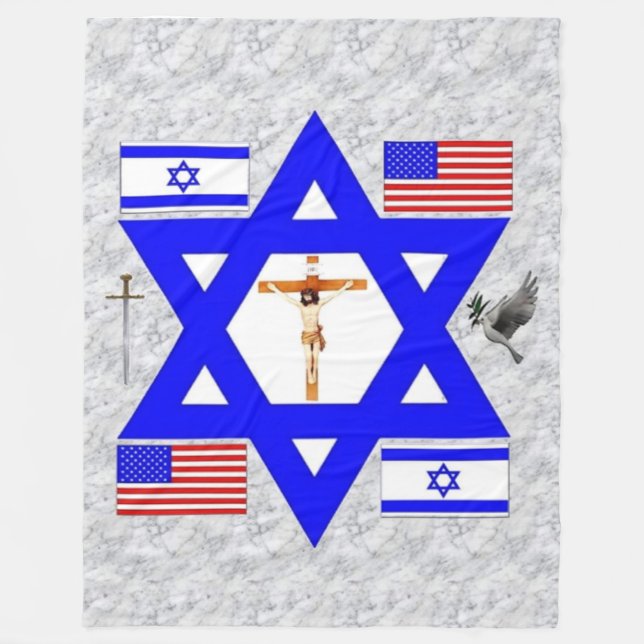 JUDEO-CHRISTIAN Fleece Blanket (Front)