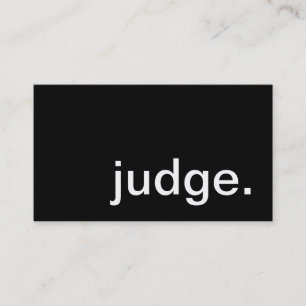 judge. business card