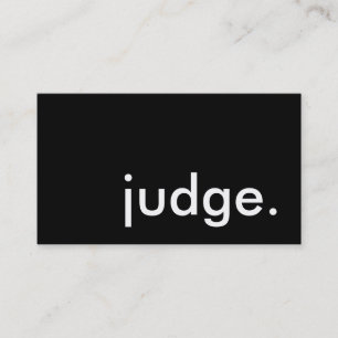judge. business card