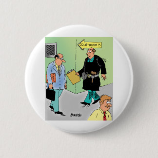Judge Cartoon 2 Inch Round Button