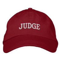 Judge Embroidered Baseball Hat