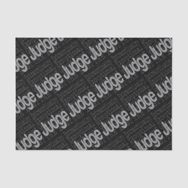 Judge Extraordinaire Tissue Paper (Front)