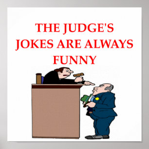 judge jokes poster