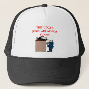 judge jokes trucker hat