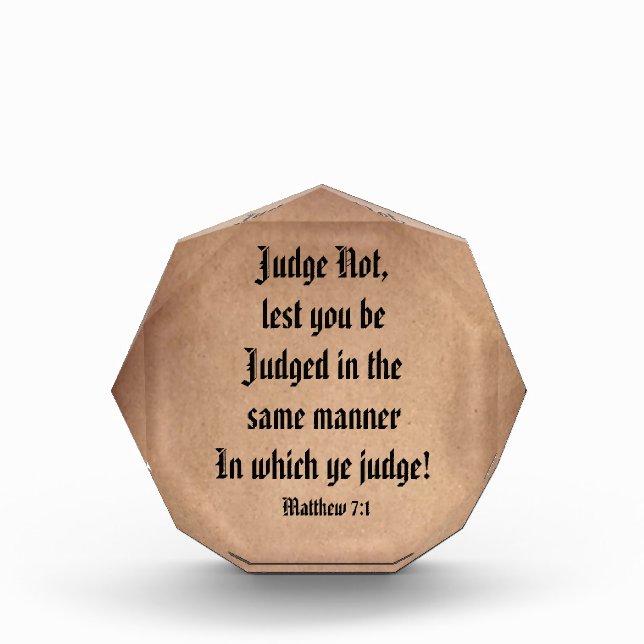 JUDGE NOT  PHOTO BLOCK (Front)