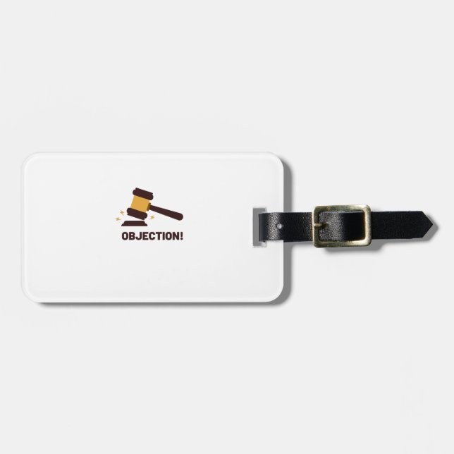 Judge objection luggage tag (Front Horizontal)