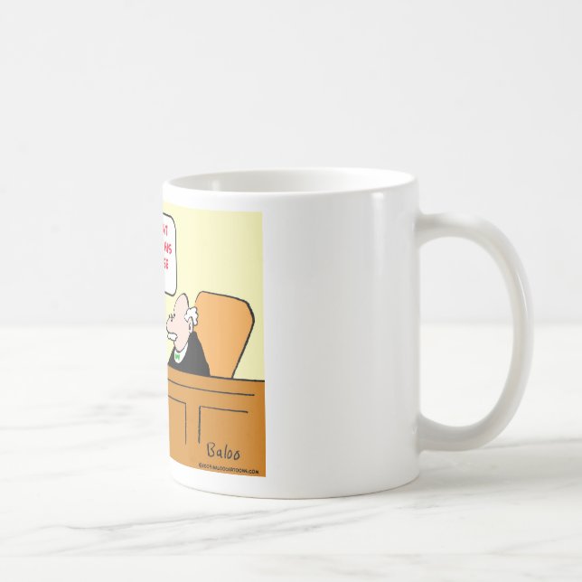 judge plea pretty please sugar on it coffee mug (Right)