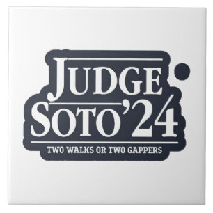 Judge Soto 24 – Funny Gifts for Baseball Fans Tile