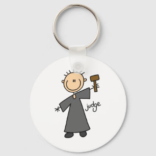 Judge Stick Figure Keychain