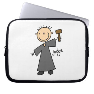Judge Stick Figure Laptop Sleeve