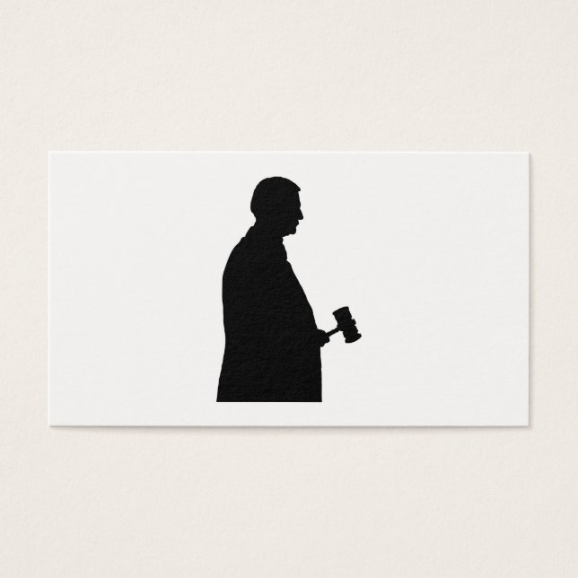 Judge With Gavel Silhouette (Front)