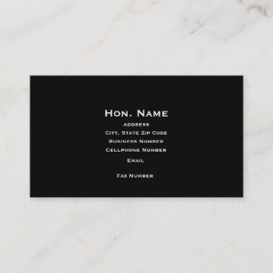 Judge's Business Card