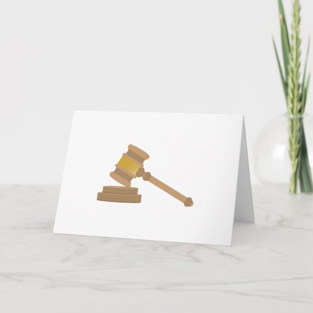 Judges Gavel Card (Front)