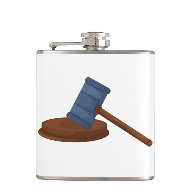Judges Gavel Flask (Front)