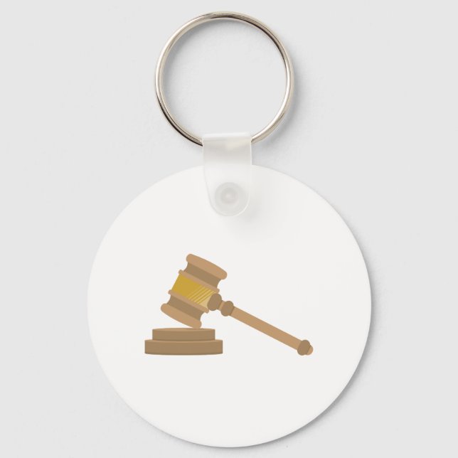 Judges Gavel Keychain (Front)