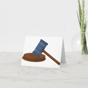 Judges Gavel Note Cards