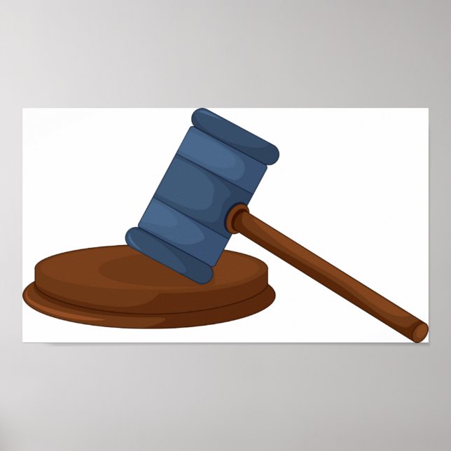 Judges Gavel Poster (Front)